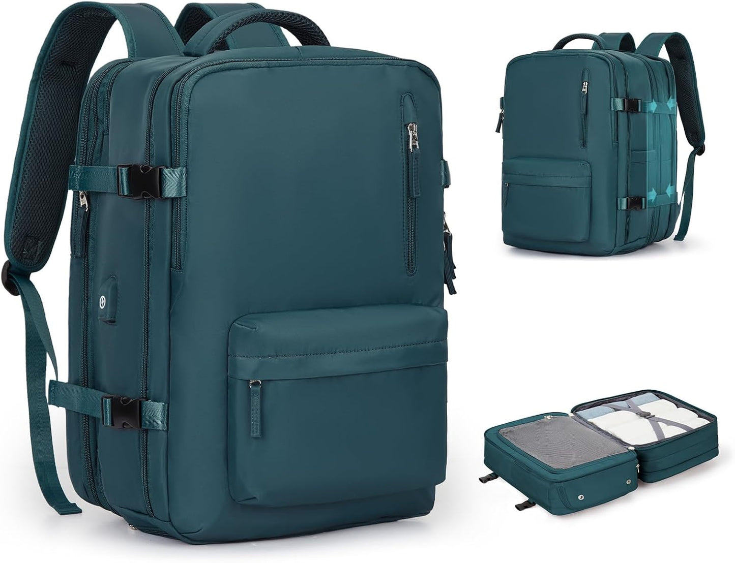 Praktisk laptoptaske med justerbar skulderrem og flere rum