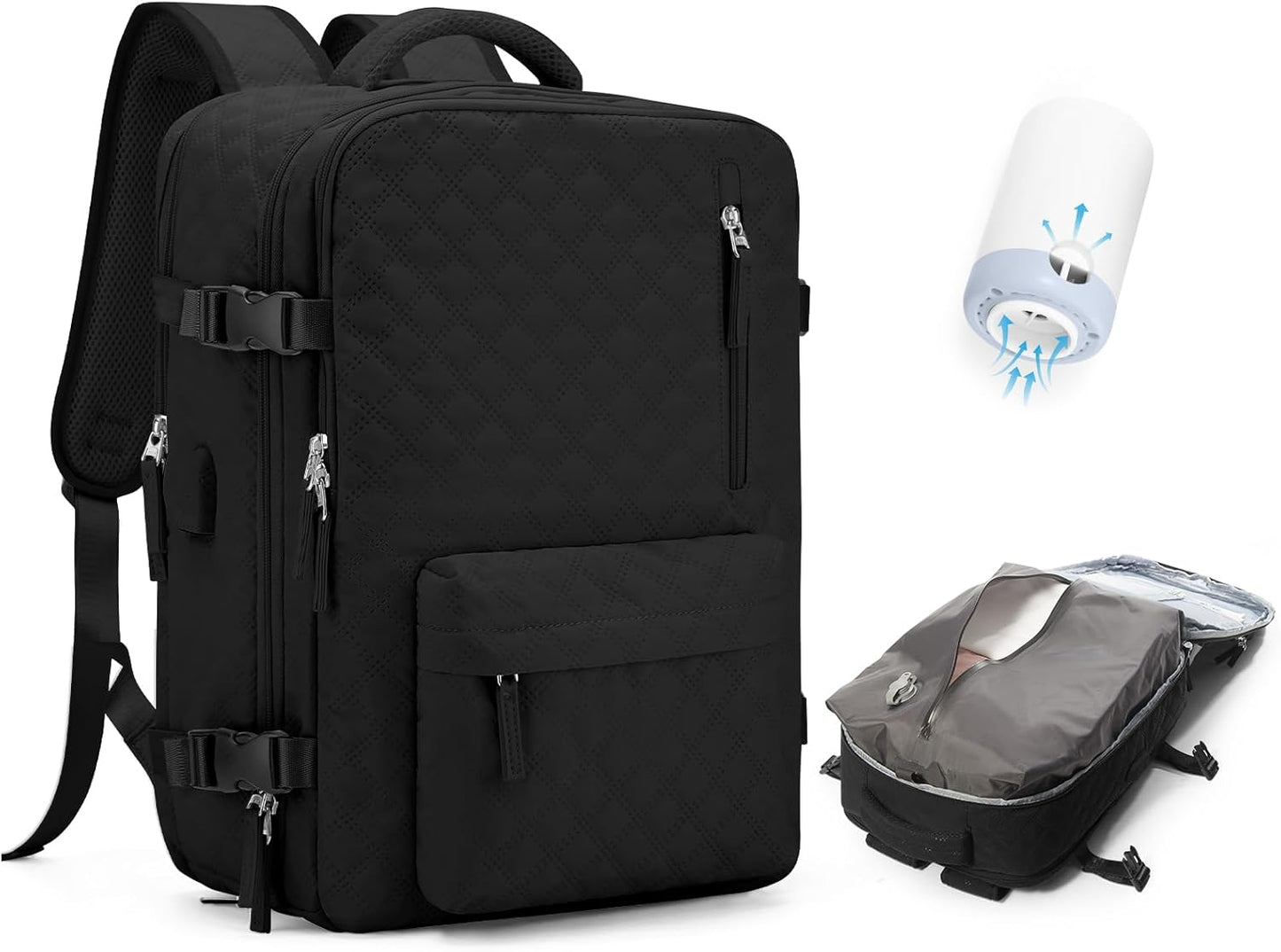 Praktisk laptoptaske med justerbar skulderrem og flere rum