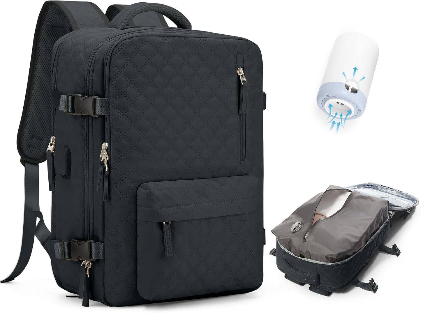 Praktisk laptoptaske med justerbar skulderrem og flere rum