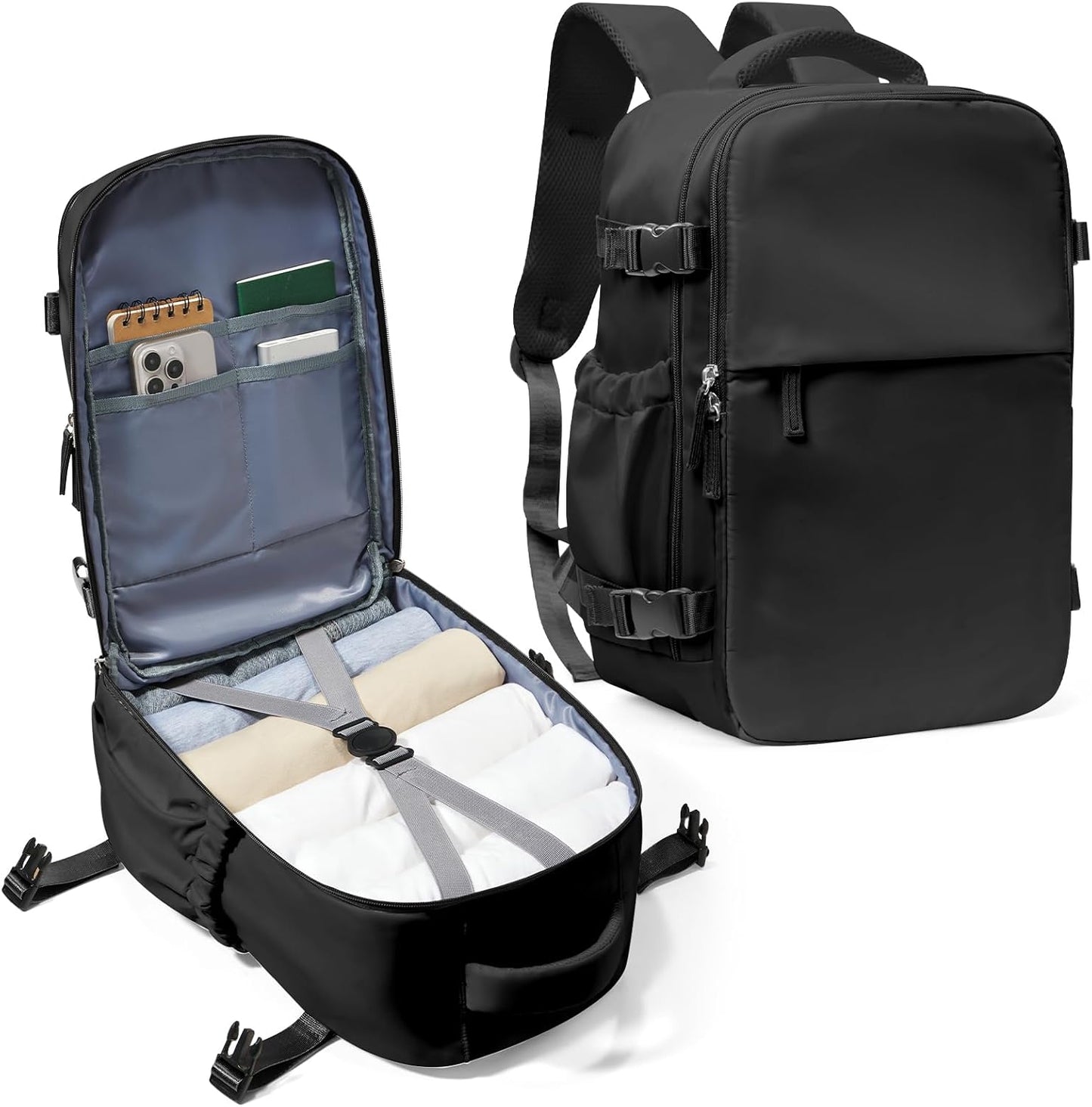 Praktisk laptoptaske med justerbar skulderrem og flere rum