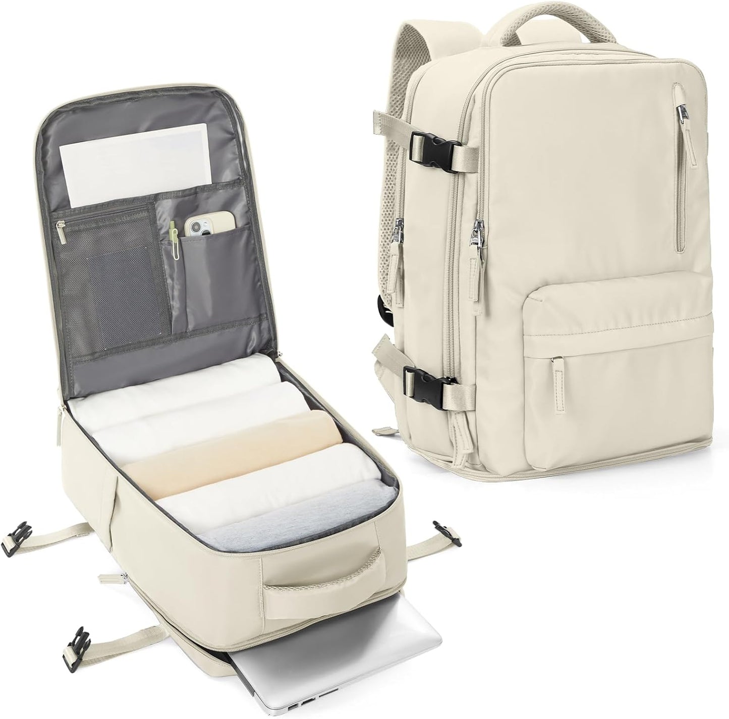 Praktisk laptoptaske med justerbar skulderrem og flere rum