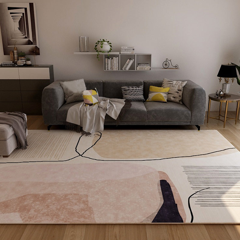 Moderne Tæppe til Stue med Abstrakt Design - Blød Komfort