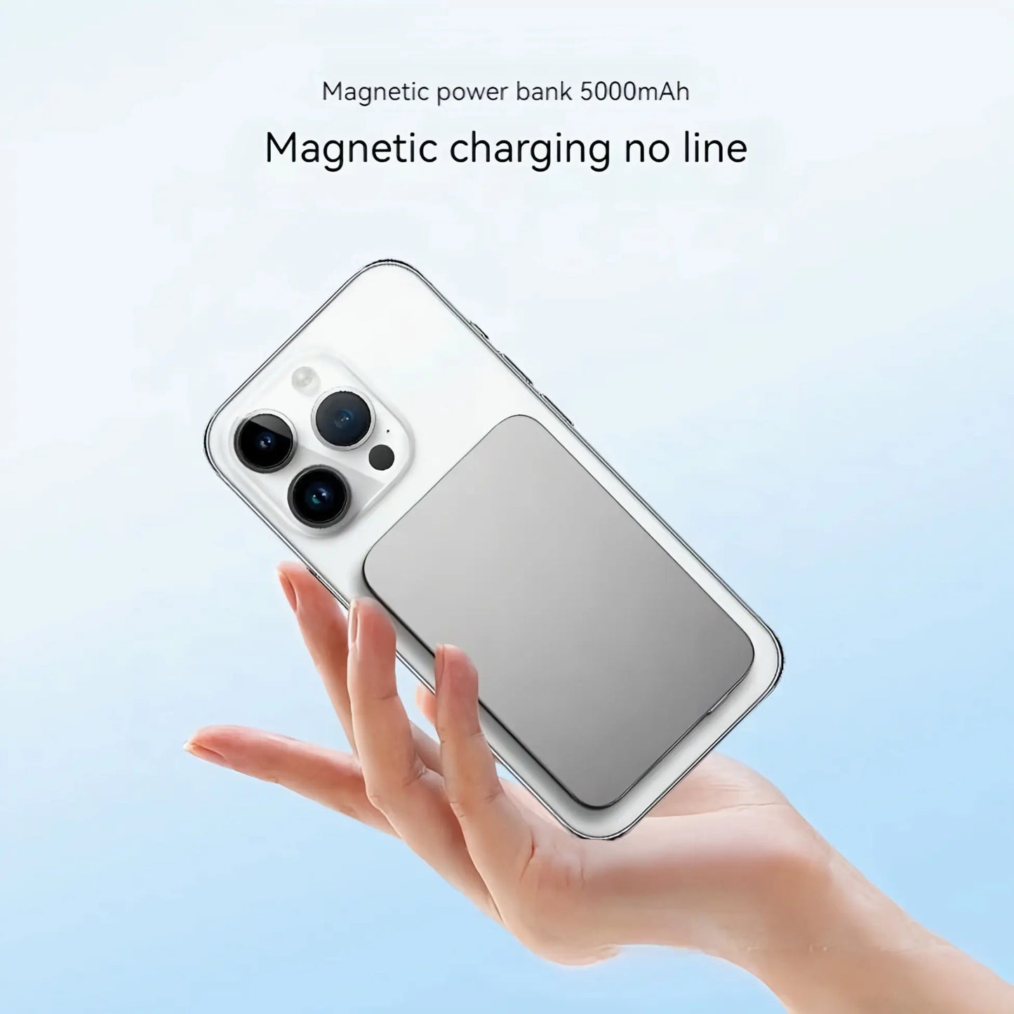 Magnetisk Powerbank til iPhone – Slankt Design og Hurtig Opladning