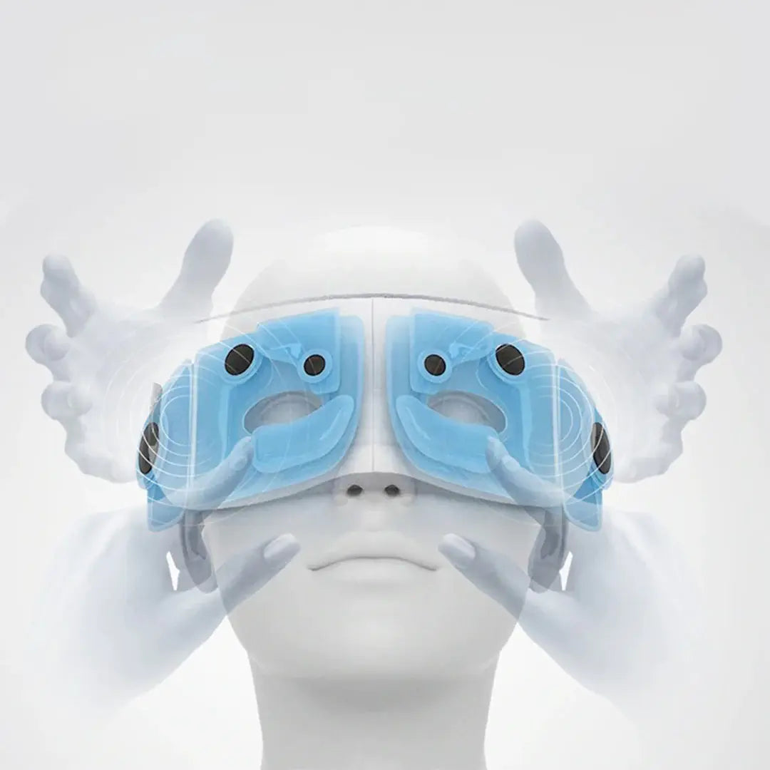 Effektiv Øjenmassager med Luftkompression og Vibration