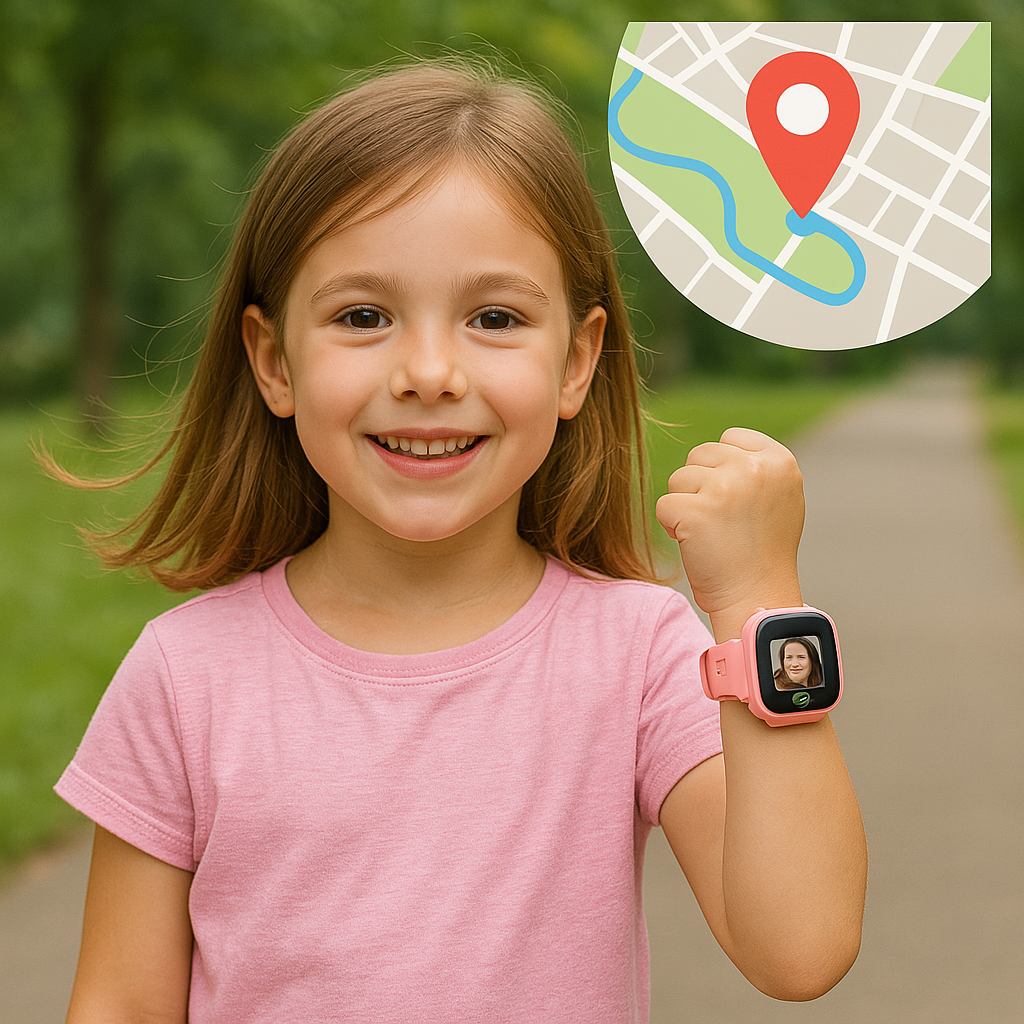 GPS Smartwatch för barn med säkerhet och tvåvägskommunikation
