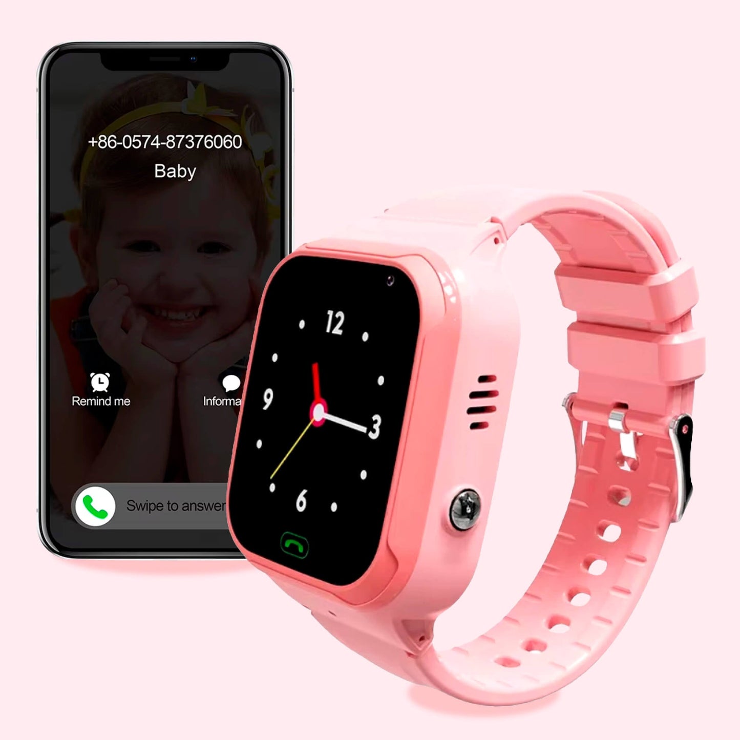 GPS Smartwatch för barn med säkerhet och tvåvägskommunikation