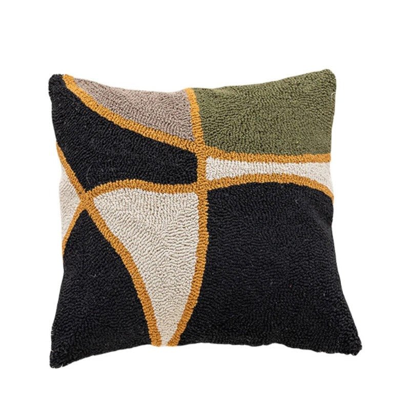 Elegant pudebetræk med geometrisk design til moderne hjem