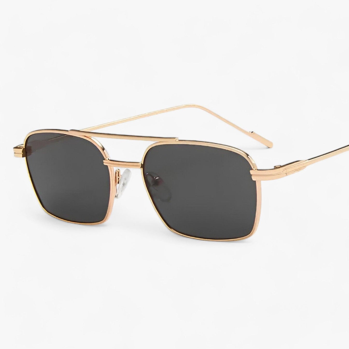 Unisex vintage solglasögon med dubbel brygga