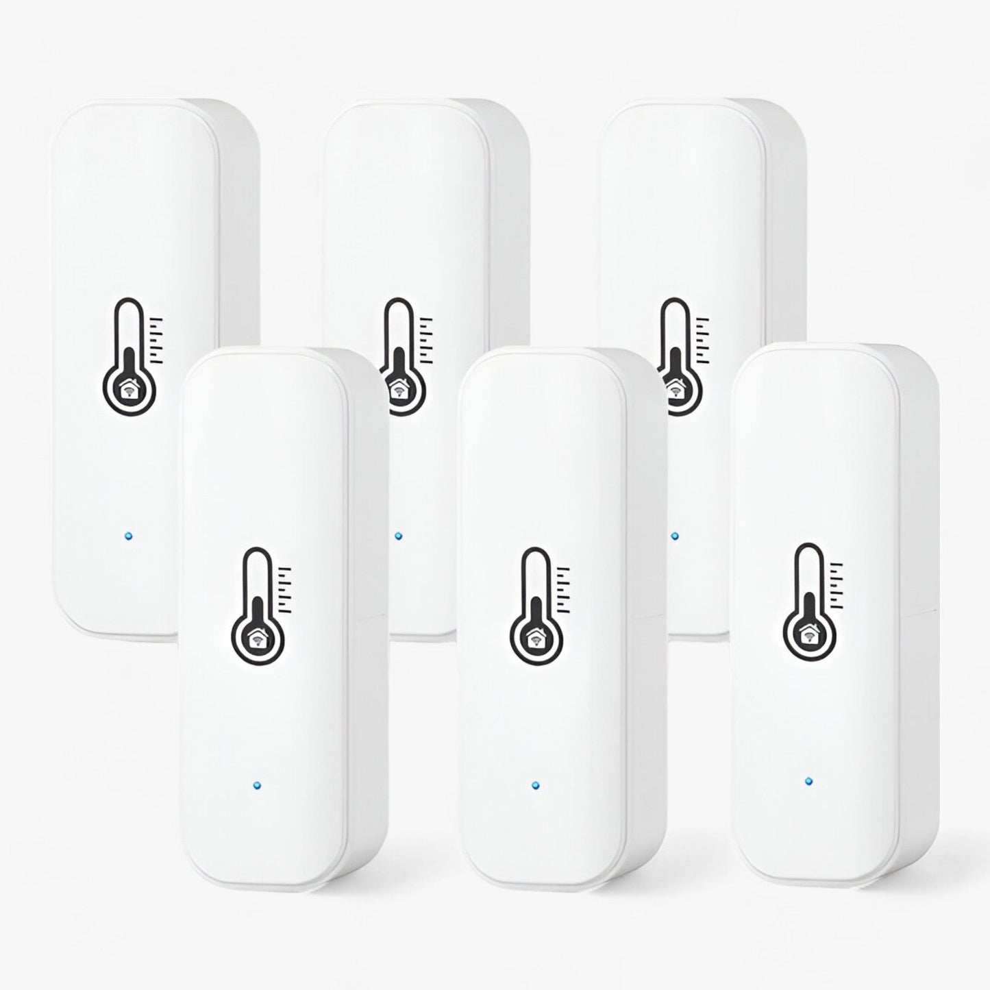 Smart temperatur- og fugtighedssensor med Zigbee og WiFi – Kompatibel med Alexa og Google Home