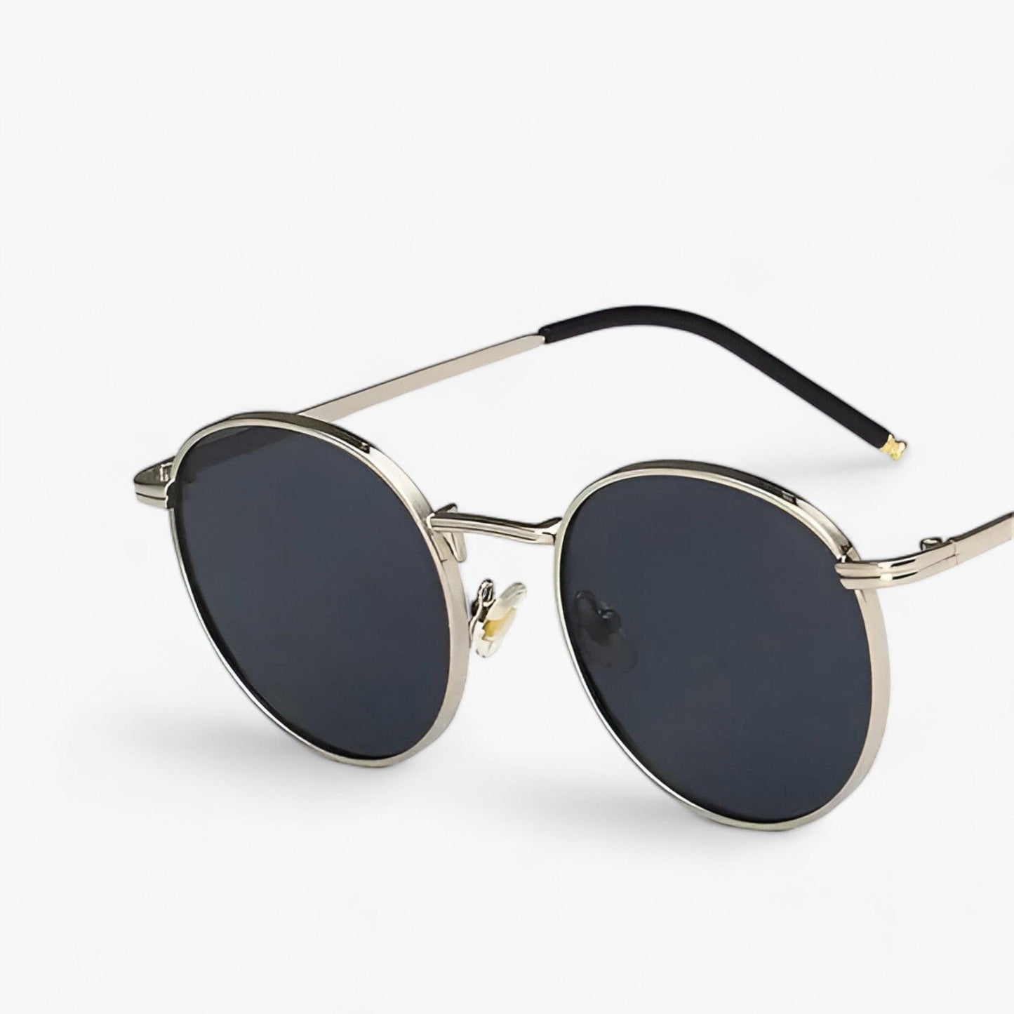 Unisex solglasögon med runda linser – Designerutgåva