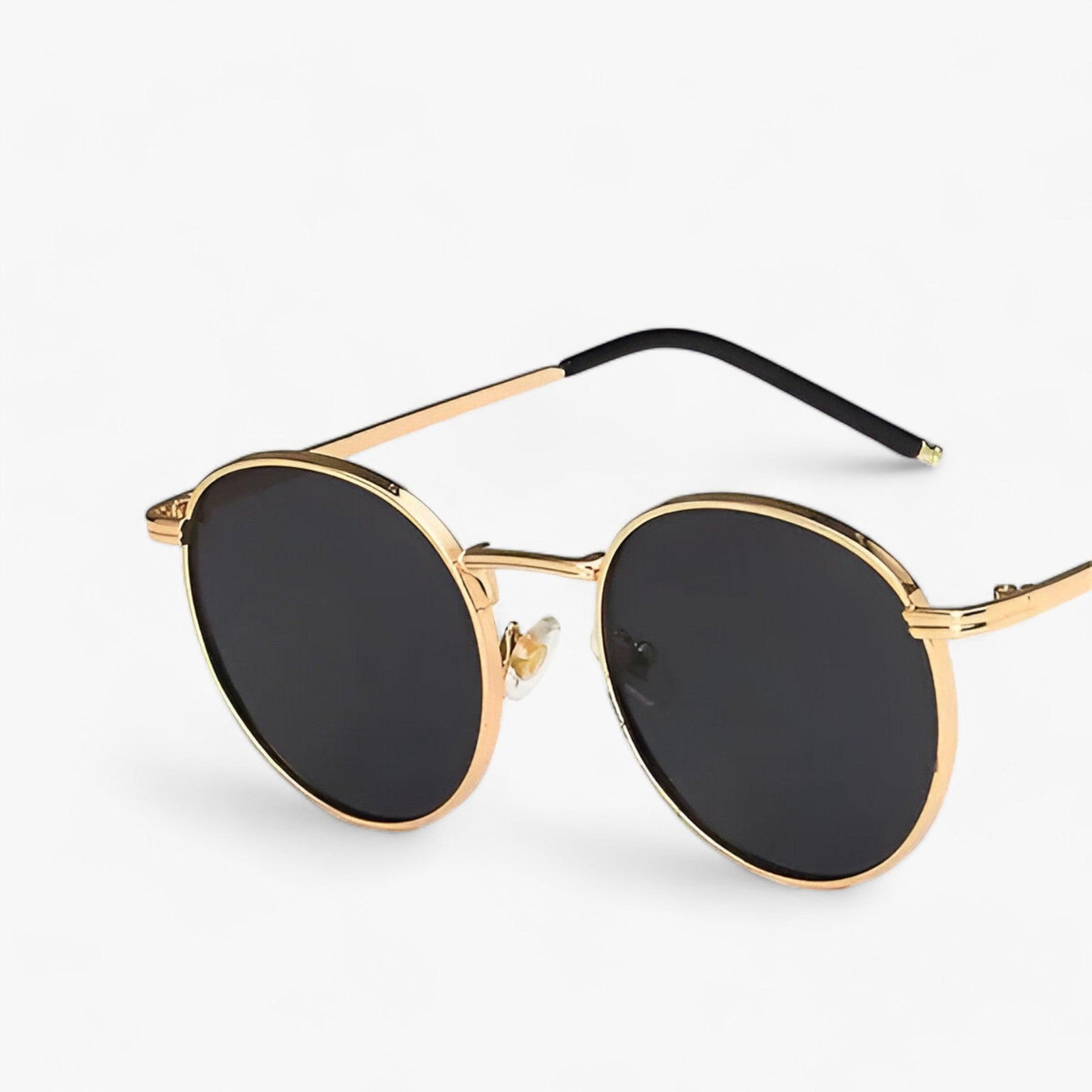 Unisex solglasögon med runda linser – Designerutgåva