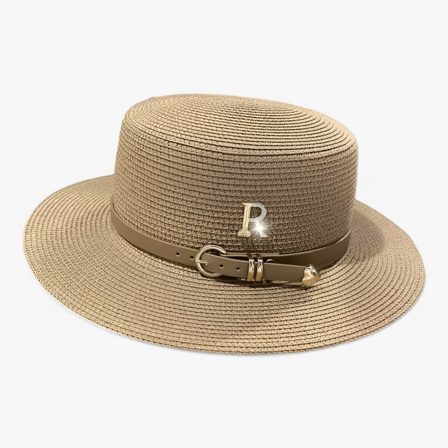Fladkrone Sommerhat i Strå til Dame