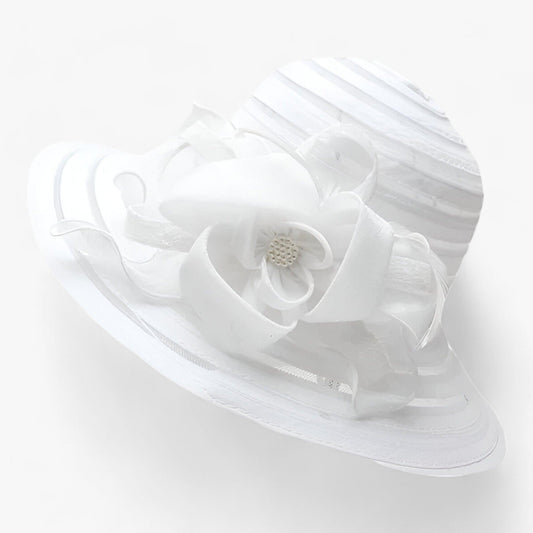Elegant solhatt för kvinnor i organza – Mirielle