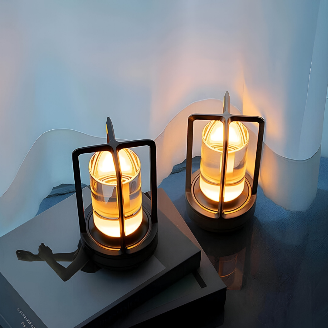 Snygg Vattentät LED Bordslampa med Lång Batteritid