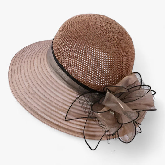 Elegant solhatt för kvinnor med bred skärm – Solara
