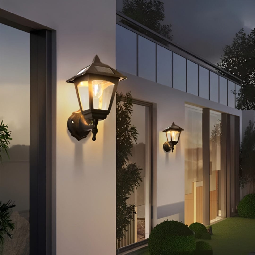 Soldriven Utomhusvägglampa – Klassisk och Energibesparande
