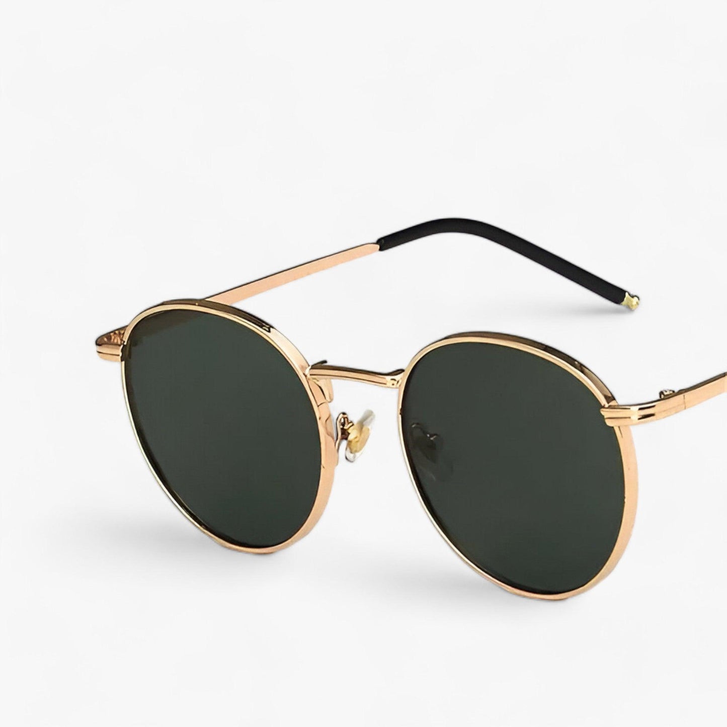 Unisex solglasögon med runda linser – Designerutgåva