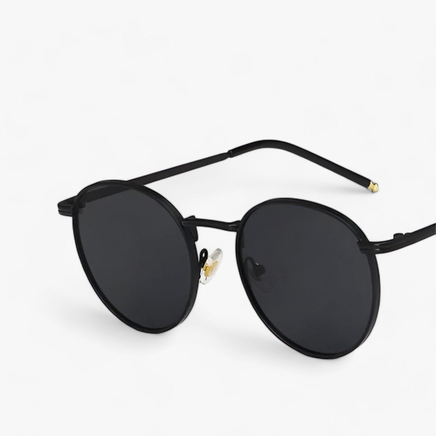 Unisex solglasögon med runda linser – Designerutgåva