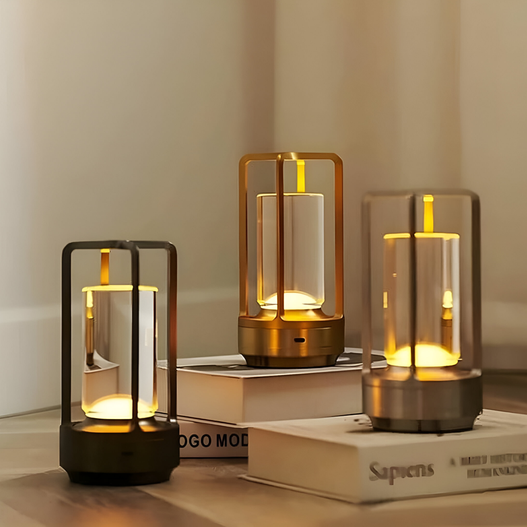 Elegant bärbar bordslampa – vattentät, justerbart ljus för hemmet