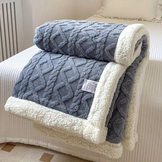 Vendbar Fleece Tæppe: Blød Komfort & Stilfuld Elegance