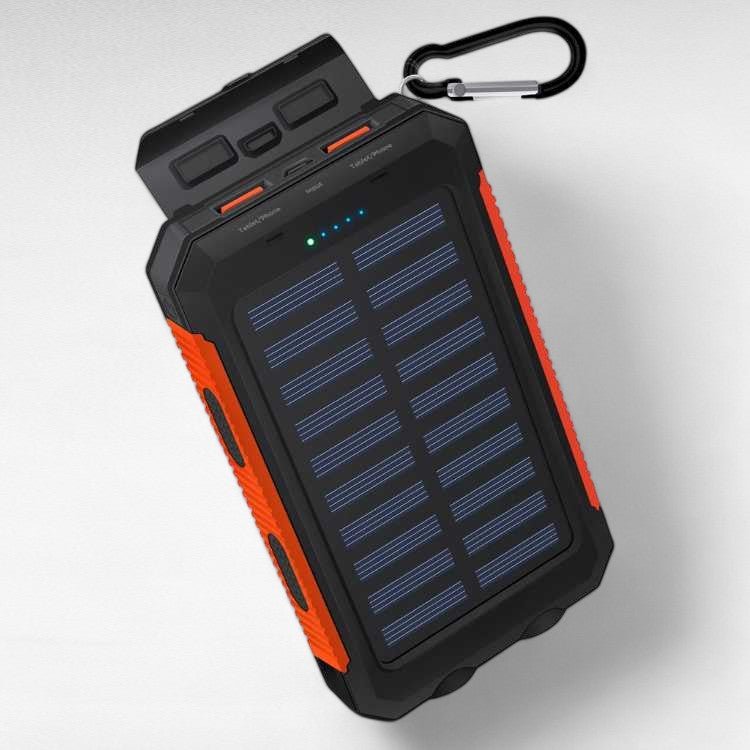 Vandtæt bærbar oplader med solenergi