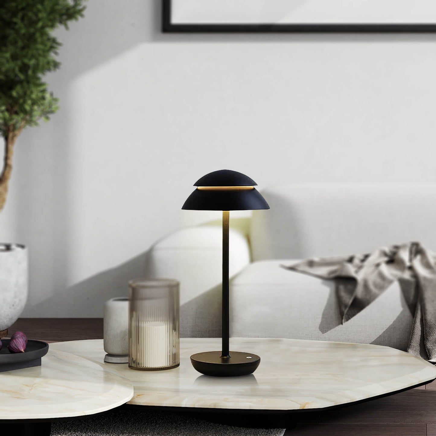 Bordlampe med Berøringskontrol og Trådløs LED Lys