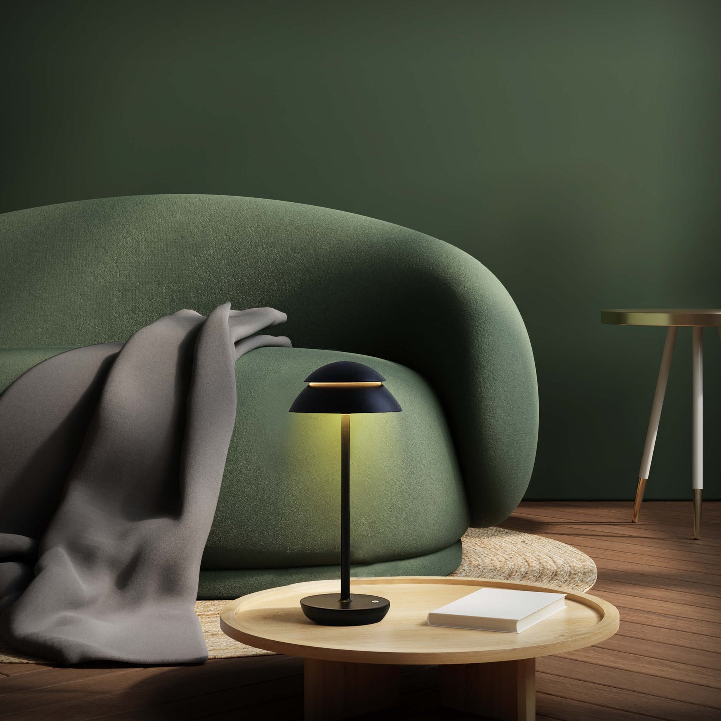 Bordlampe med Berøringskontrol og Trådløs LED Lys