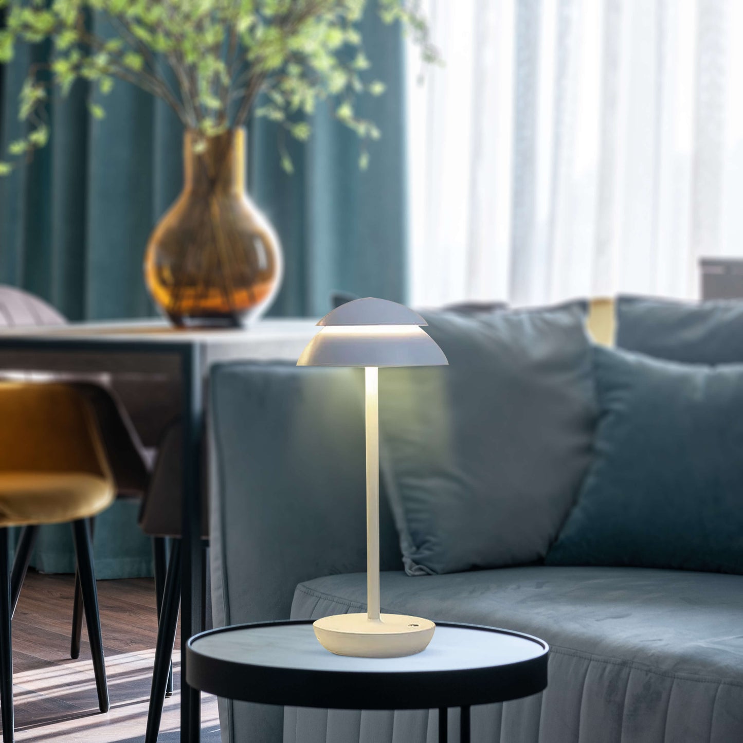 Bordlampe med Berøringskontrol og Trådløs LED Lys