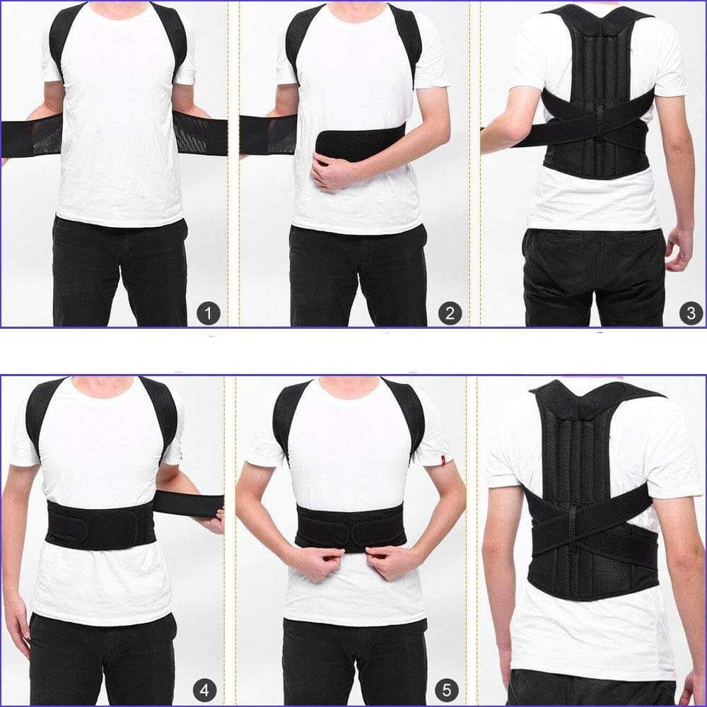 Justerbar og Åndbar Kropsholdningsvest – Unisex