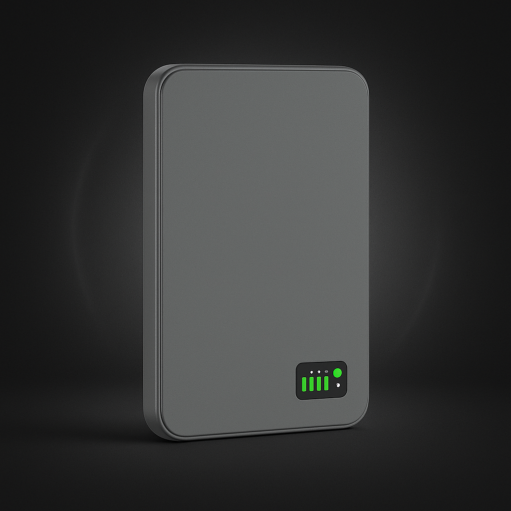 Magnetisk Powerbank med Hurtig Trådløs Opladning og LED