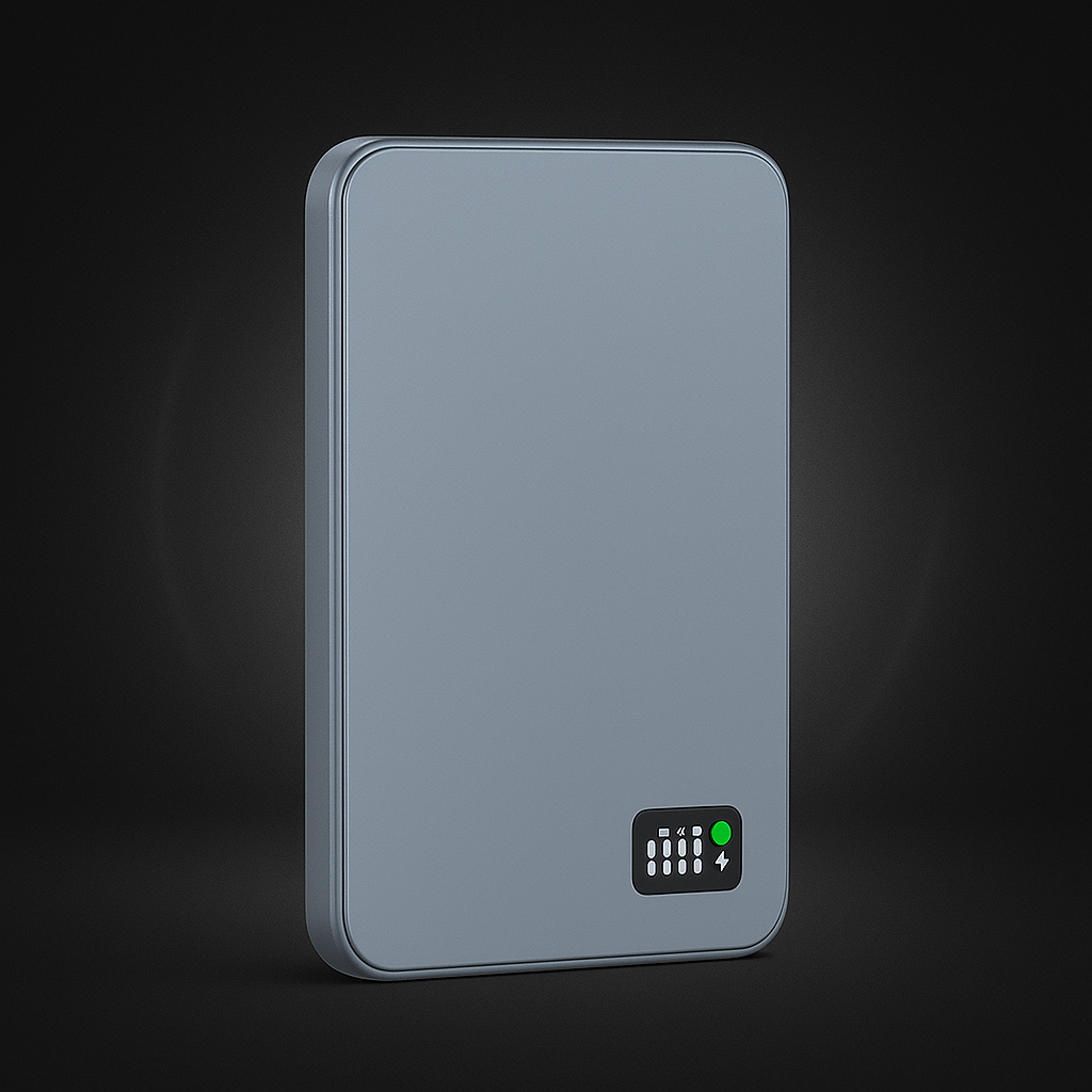 Magnetisk Powerbank med Hurtig Trådløs Opladning og LED