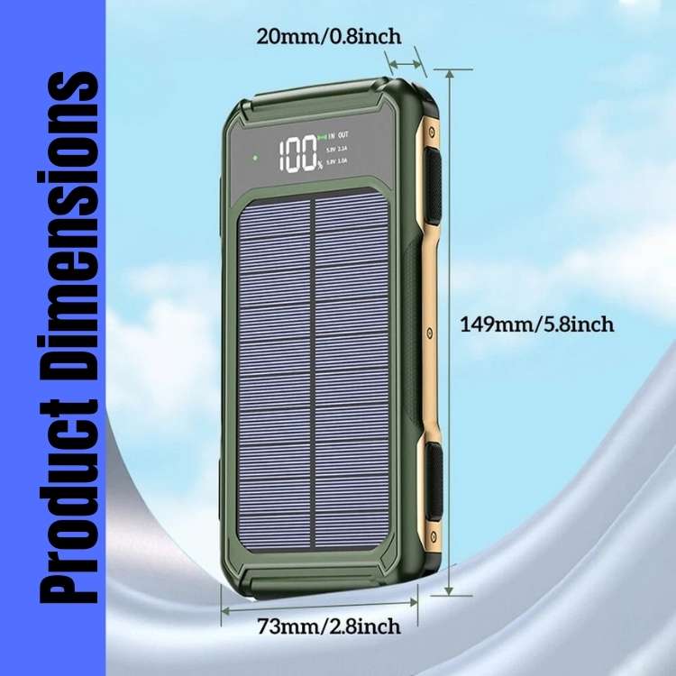 SolEnergi 200000mAh Bærekraftig Lader