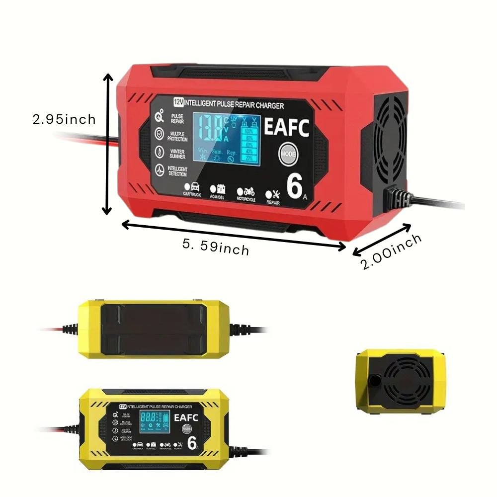 Biloplader med LCD-skærm – 12V/24V, impulsgenerering reparation