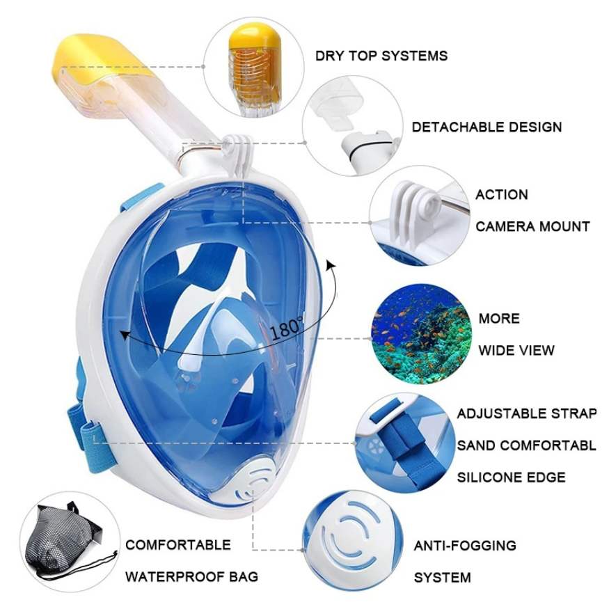 Professionell snorkelmask för dykning