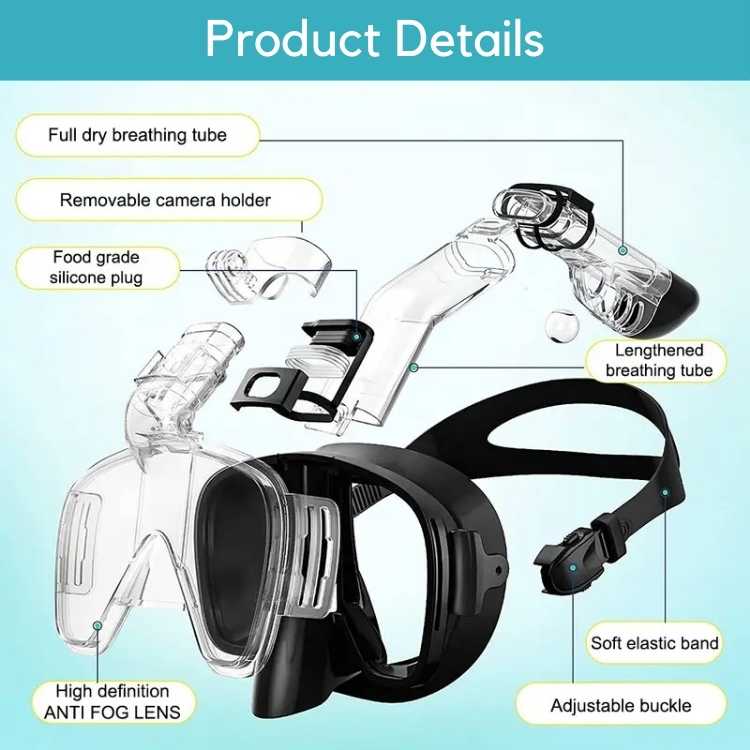 Foldbar Snorkelmaske til Dykning