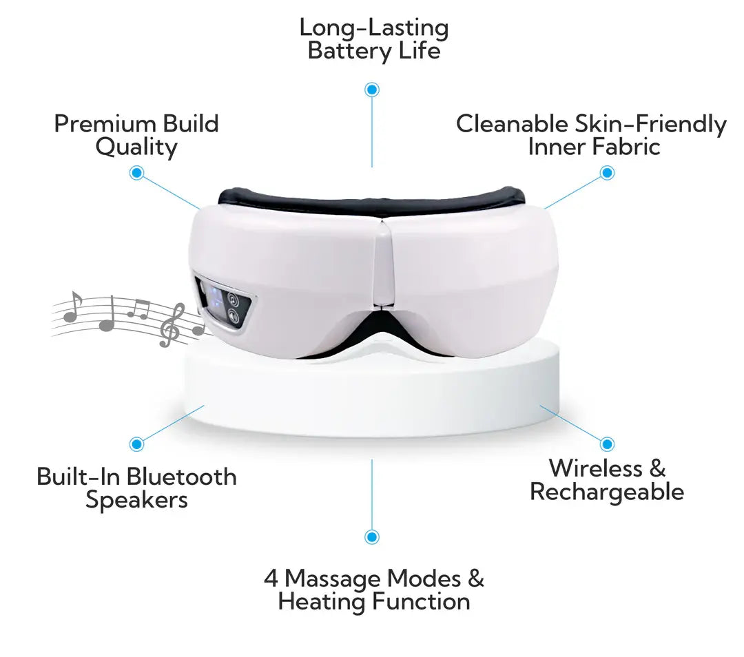 Effektiv Øjenmassager med Luftkompression og Vibration