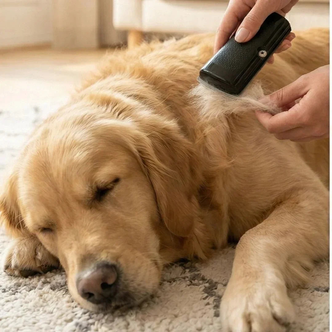 Entfilzningbørste til hunde og katte — fjerner løs underuld