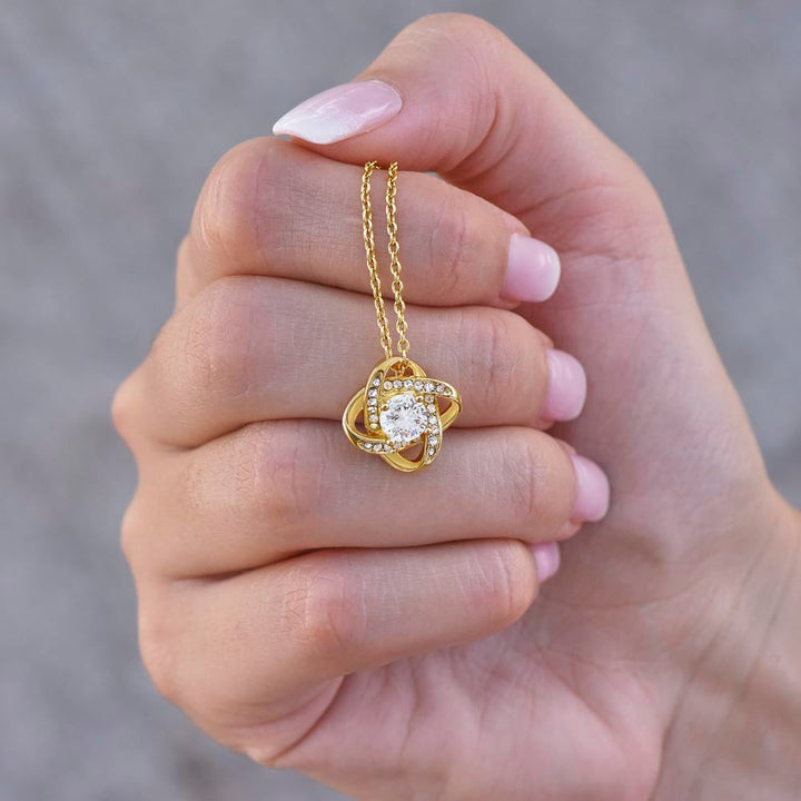 Halsband i vitt guld med äkta ros - Till min kärlek