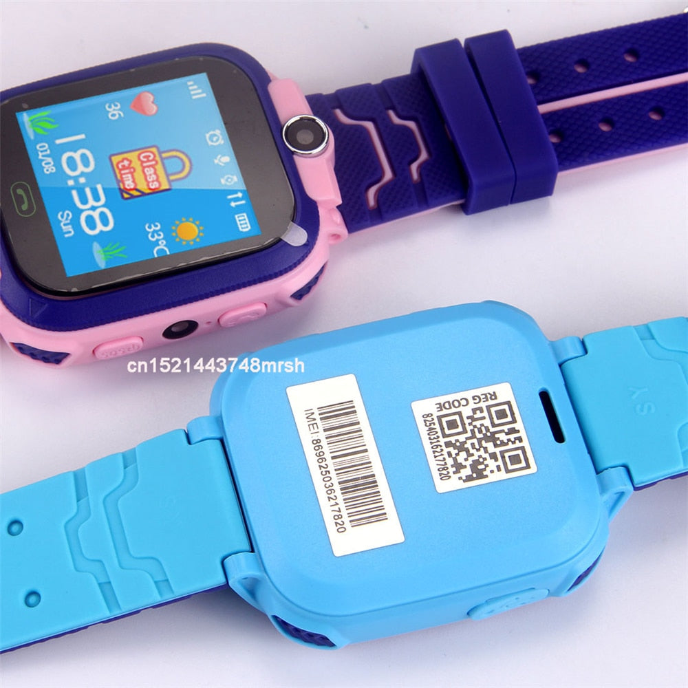 Børnesmartwatch med GPS-tracker og telefonfunktion