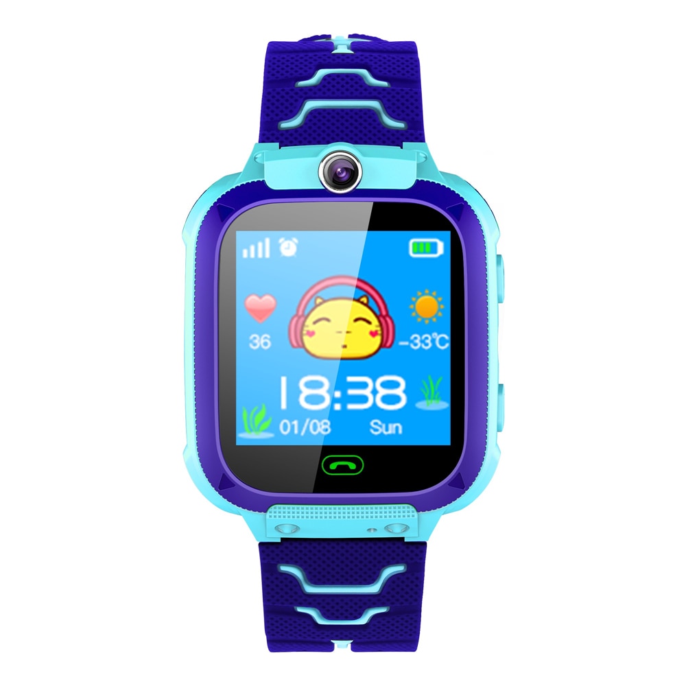 Børnesmartwatch med GPS-tracker og telefonfunktion