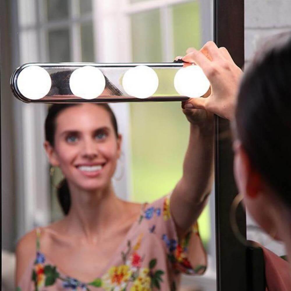 Hjem Make-Up Badeværelse Sugekop Lampe Lys
