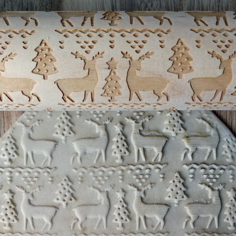3D Træ Julekagerulle