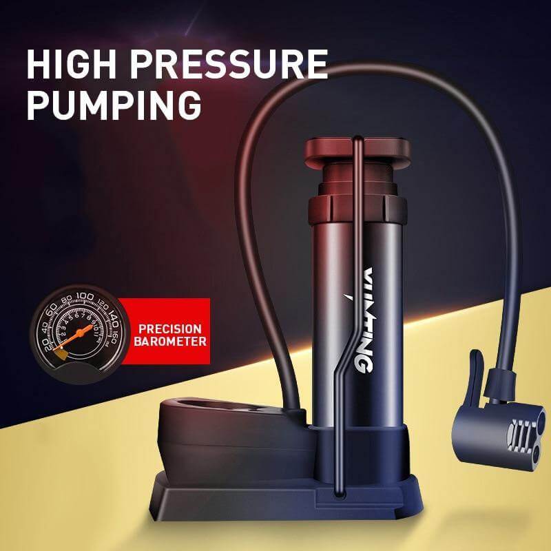 Bærbar Easy Bike Air Inflator Pedal Pumpe