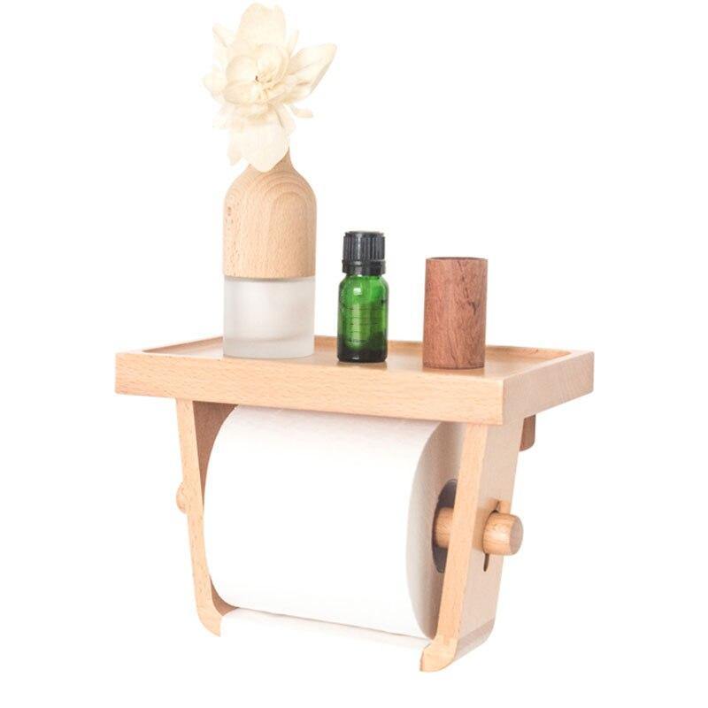 Træ Enkel Toiletpapirholder