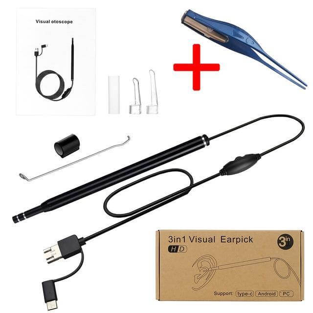 Minikamera Visuell Öronrengörare