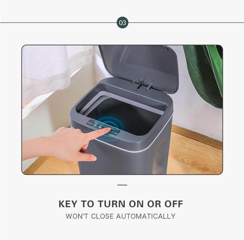Berøringsfri Smart Automatisk Sensor Affaldsspand