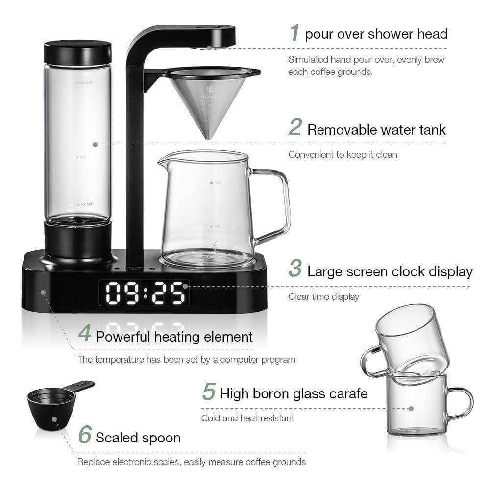 Anti-Drip Automatisk Kaffemaskine