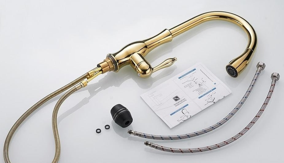 Udtrækkelig Køkkenvandhane i Rustfrit Stål – Moderne Komfort