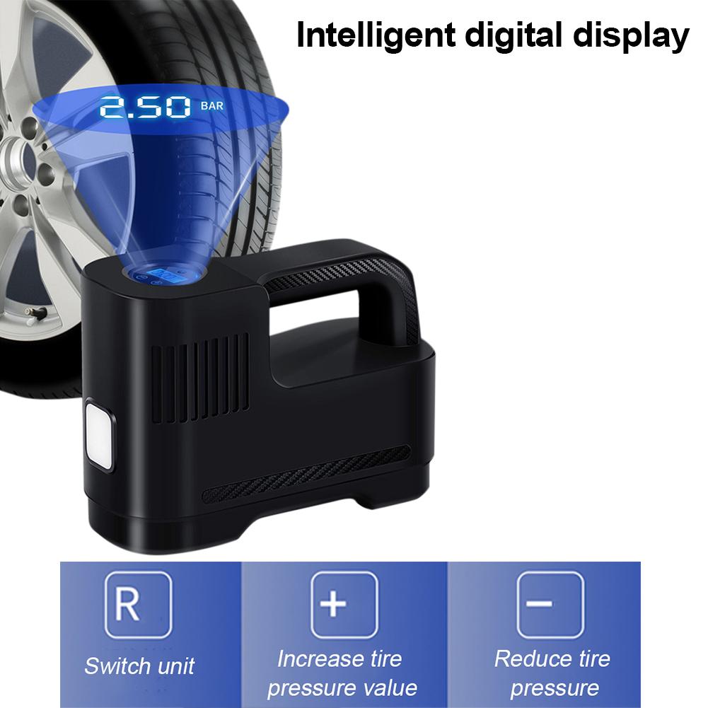 Bil Digital LED Luftkompressor Pumpe