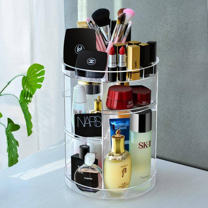 360 Grad Rotation Kosmetik MakeUp Cologne Organizer Box